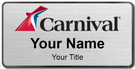 Custom name badges for Carnival Cruise Lines