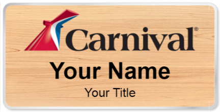 Custom name badges for Carnival Cruise Lines