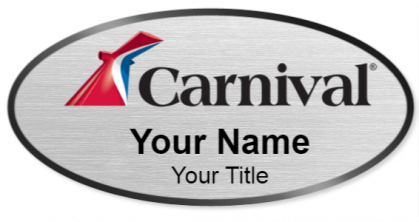 Custom name badges for Carnival Cruise Lines