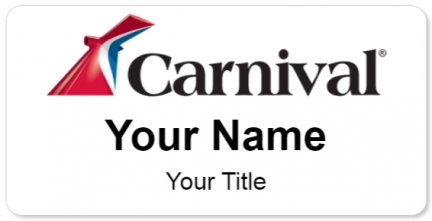 Custom name badges for Carnival Cruise Lines