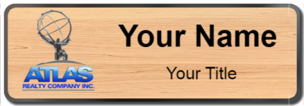 Custom name badges for Atlas Realty Company