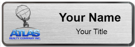 Custom name badges for Atlas Realty Company