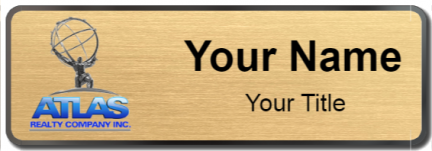 Custom name badges for Atlas Realty Company