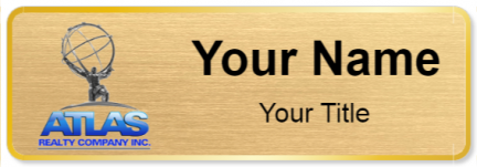 Custom name badges for Atlas Realty Company