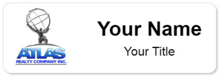 Custom name badges for Atlas Realty Company