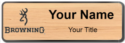 Custom name badges for Browning Arms Company