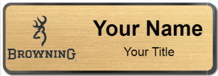 Custom name badges for Browning Arms Company