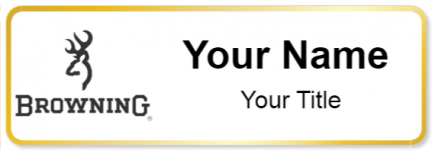 Custom name badges for Browning Arms Company