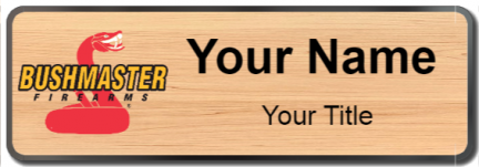 Custom name badges for Bushmaster Firearms