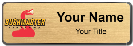 Custom name badges for Bushmaster Firearms