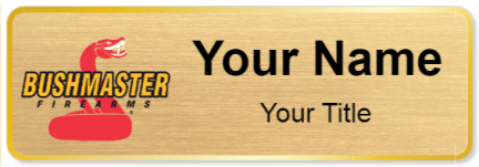 Custom name badges for Bushmaster Firearms