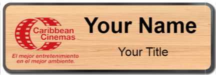 Custom name badges for Caribbean Cinemas