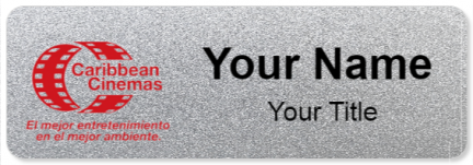 Custom name badges for Caribbean Cinemas