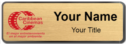 Custom name badges for Caribbean Cinemas