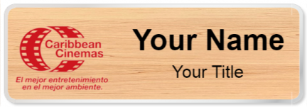 Custom name badges for Caribbean Cinemas