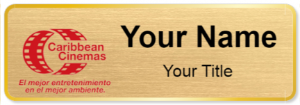 Custom name badges for Caribbean Cinemas