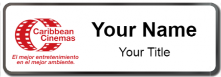 Custom name badges for Caribbean Cinemas