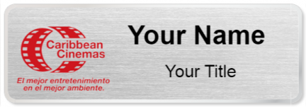Custom name badges for Caribbean Cinemas