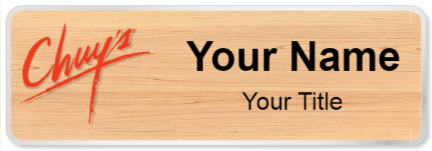 Custom name badges for Chuys Mexican Food
