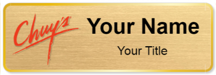 Custom name badges for Chuys Mexican Food