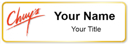 Custom name badges for Chuys Mexican Food