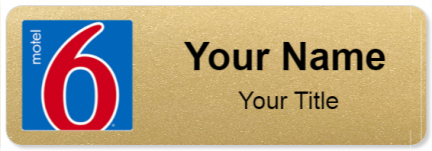 Custom name badges for Motel 6