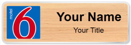Custom name badges for Motel 6