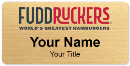 Custom name badges for Fuddruckers Restaurant