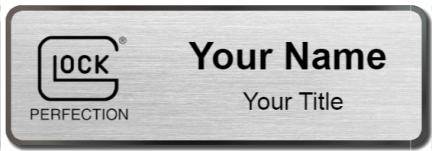 Custom name badges for Glock Firearms