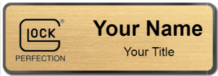 Custom name badges for Glock Firearms