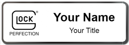 Custom name badges for Glock Firearms