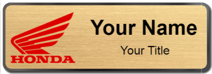 Custom name badges for Honda Motorcycles
