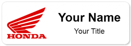 Custom name badges for Honda Motorcycles