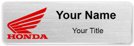 Custom name badges for Honda Motorcycles