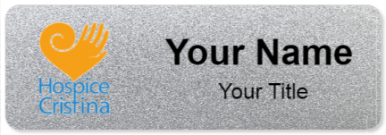 Custom name badges for Hospice Cristina