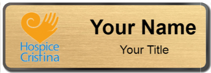 Custom name badges for Hospice Cristina
