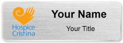 Custom name badges for Hospice Cristina