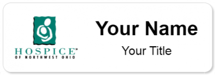 Custom name badges for Hospice of Northeast Ohio