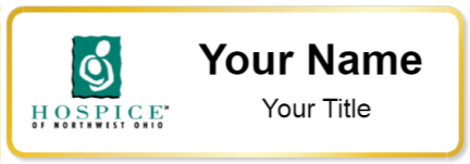 Custom name badges for Hospice of Northeast Ohio