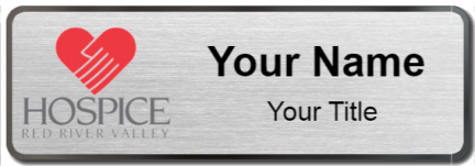 Custom name badges for Hospice Red River Valley