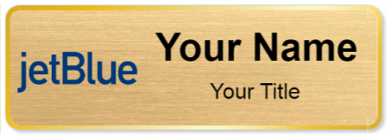 Custom name badges for JetBlue Airways