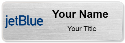 Custom name badges for JetBlue Airways