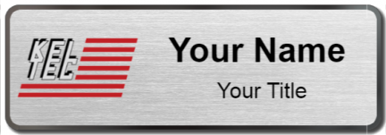 Custom name badges for Keltech Inc