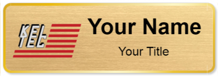 Custom name badges for Keltech Inc