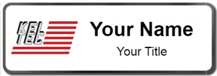 Custom name badges for Keltech Inc