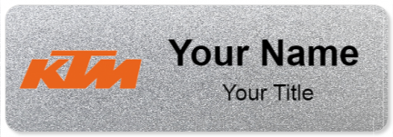 Custom name badges for KTM