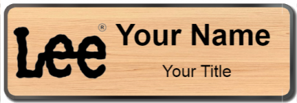 Custom name badges for Lee Jeans