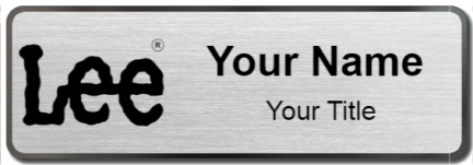Custom name badges for Lee Jeans