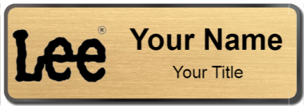 Custom name badges for Lee Jeans
