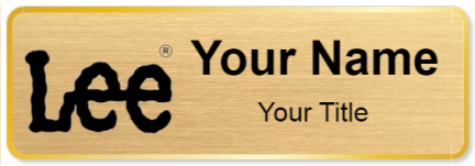 Custom name badges for Lee Jeans